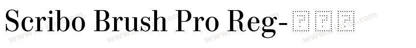 Scribo Brush Pro Reg字体转换